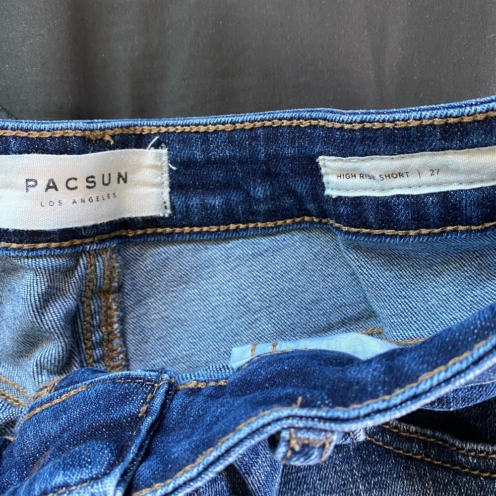 High Rise Jean Shorts - Picture 3 of 3